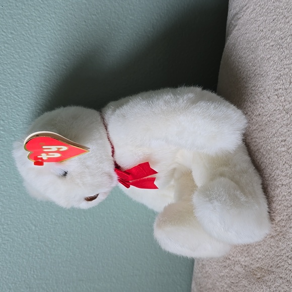 Baby PJ White Teddy Bear 1992☆RARE☆ Old Ty Tag, Classic Ty Plush Collectible NWT - Picture 3 of 11